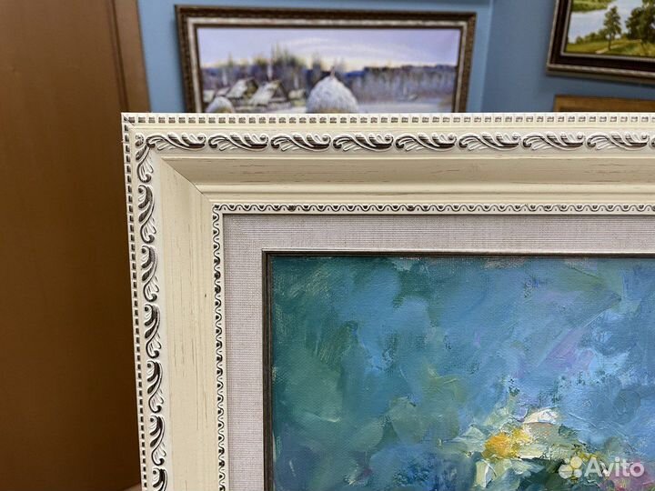 Картина маслом, цветы 