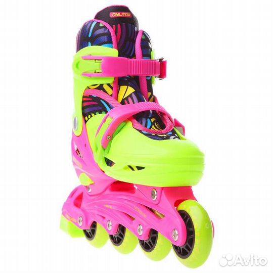 Роликовые коньки раздвижные, р.34-37