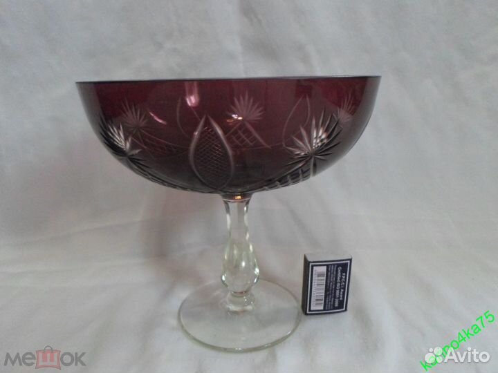 Вазы фруктовницы цветное стекло СССР