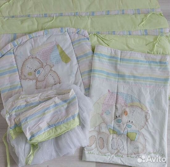 Бортики и балдахин в кроватку