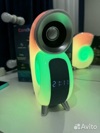 Блютуз колонка ночник будильник