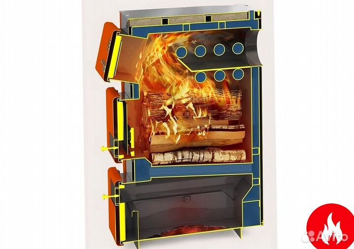 Твердотопливный котел теплодар куппер про-28 (2.0)