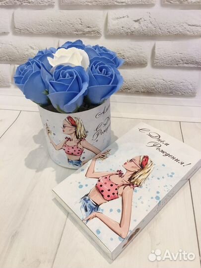 Букет из мыльных роз