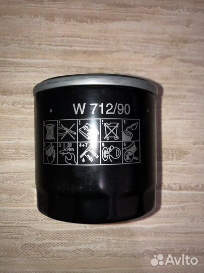 Маслянный фильтр mann W 712/90