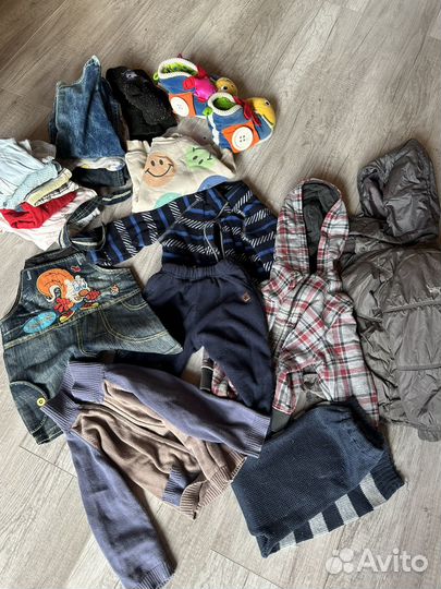 Детские вещи пакетом на мальчика 74 86
