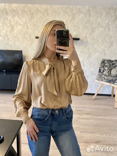 Рубаха с бантом emka fasion