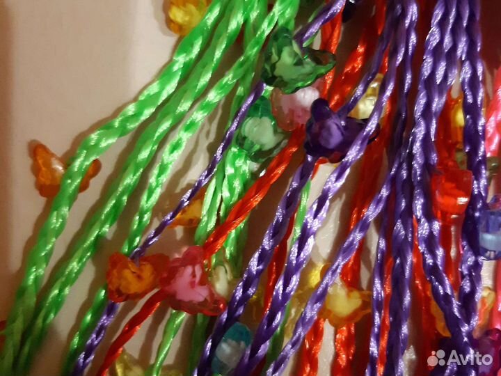 Резиноки с косичками и бабочками