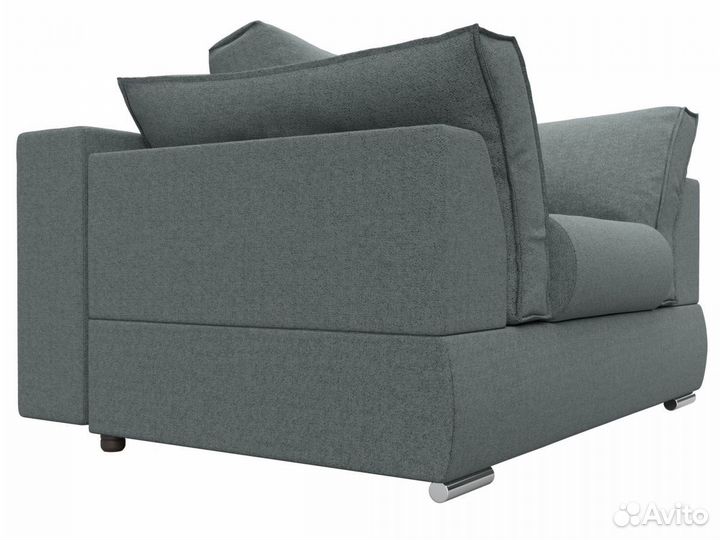 Кресло Пекин, рогожка, амур серый. Москва и мо