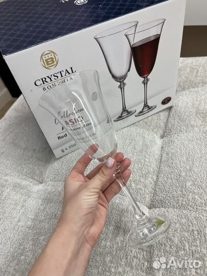 Хрустальные фужеры богемия