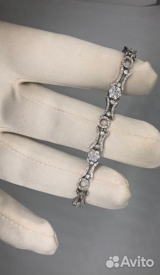 Золотой браслет Теннис 11.41 гр 2.2 ct