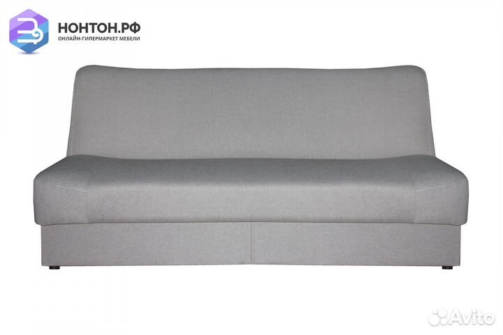 Диван книжка Ручеек рогожка светло-серая