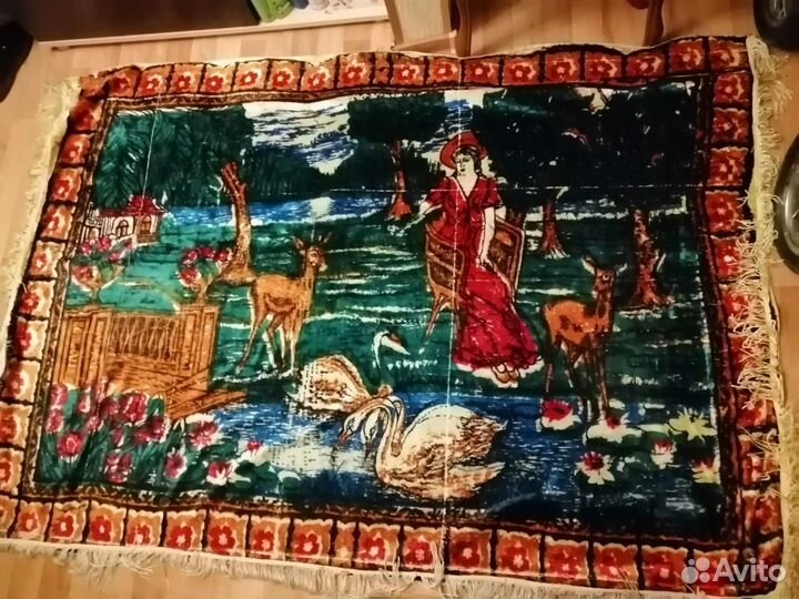Плюшевый ковер СССР, винтаж