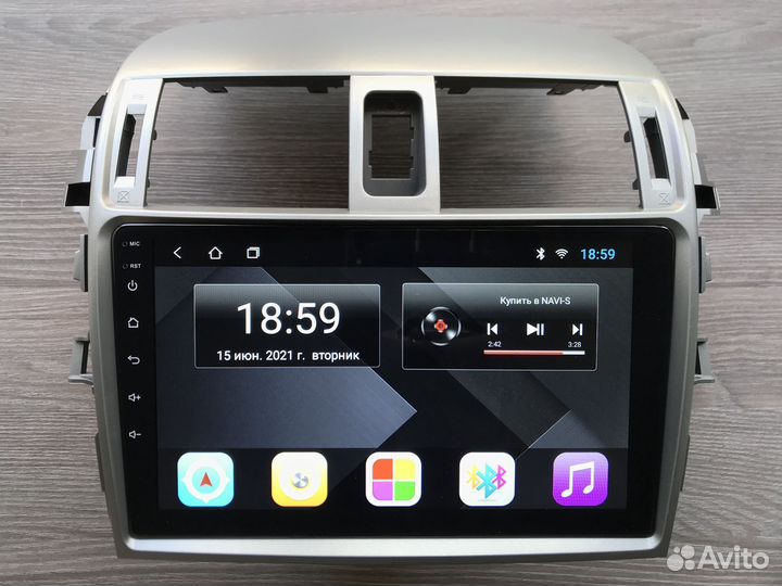 Магнитола Toyota Corolla E150 с внешним микрофоном