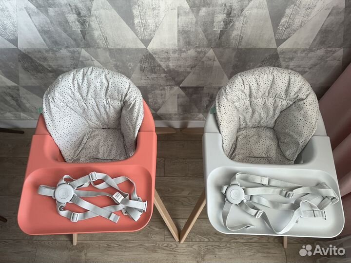 Стульчик для кормления stokke clikk (коралловый)