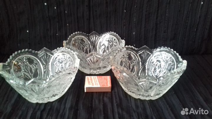 Конфетницы салатники хрусталь СССР