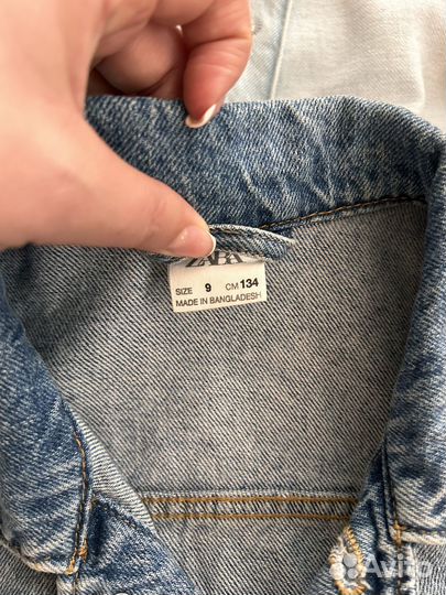 Джинсовая куртка детская zara