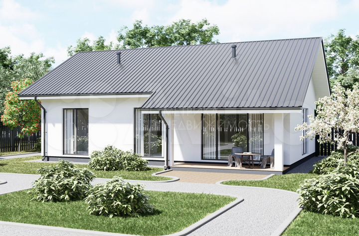 Дом 100 м² на участке 7 сот.