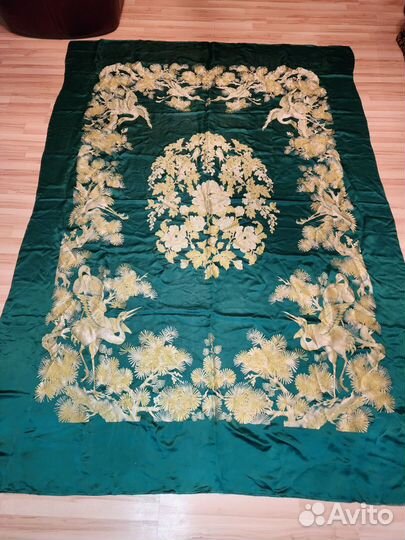 Скатерть, покрывало Винтаж, натур шелк