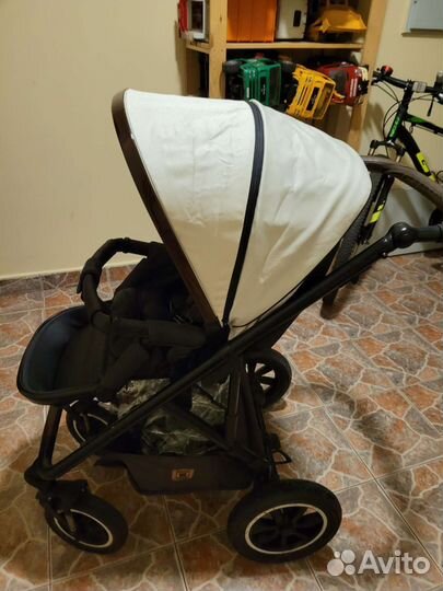 Коляска Moon Nuova 2 в 1 Cream Denim