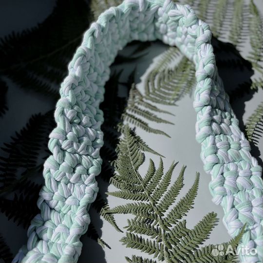 Вяжу сумки из трикотажной пряжи как из Pinterest