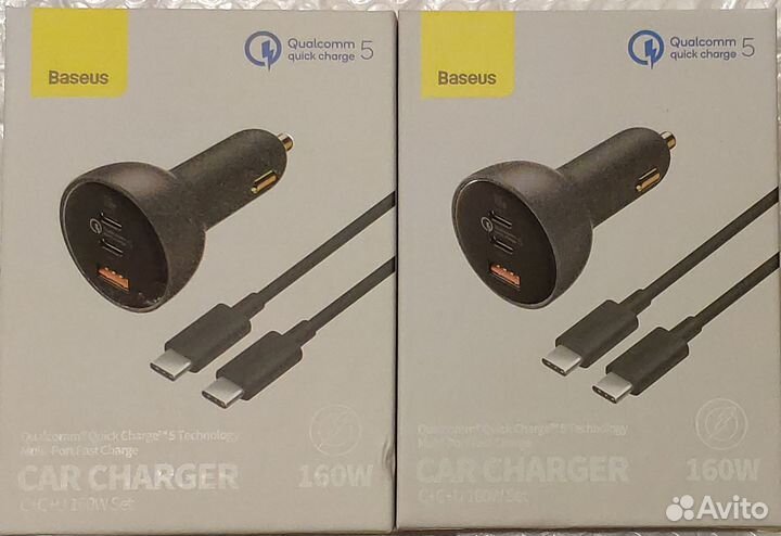 Автомобильная зарядка Baseus QC5.0+PD 160W cccu