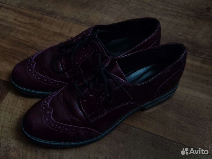 Туфли ecco и оксфорды 37,5 р