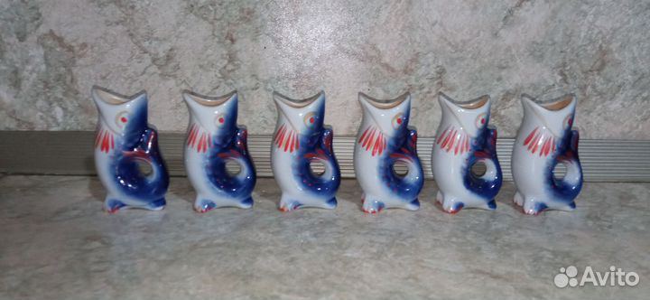 Штофы и графины СССР Рыба