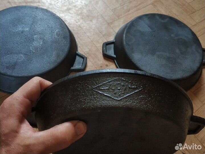 Чугунная сковорода гриль СССР