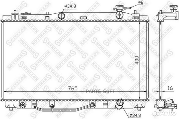 Радиатор Toyota Camry 3.5 VVTi 06