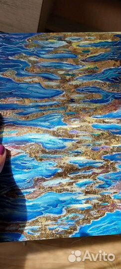 Картина маслом на холсте море