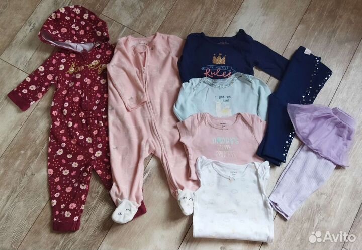 Вещи пакетом Carter's 6-9м
