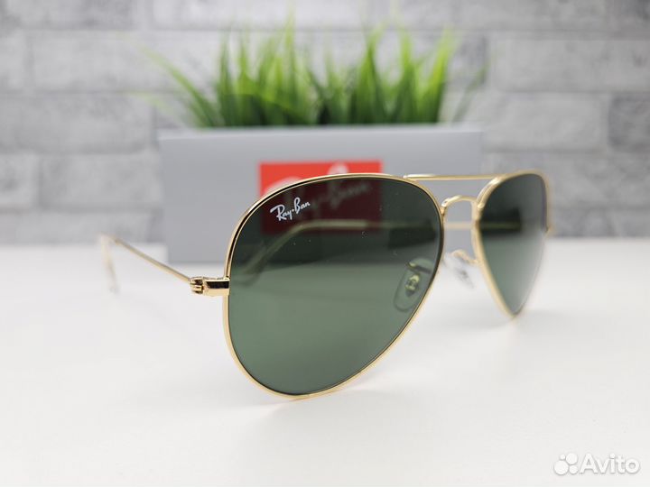 Очки Ray Ban Aviator L0205 Golden Green