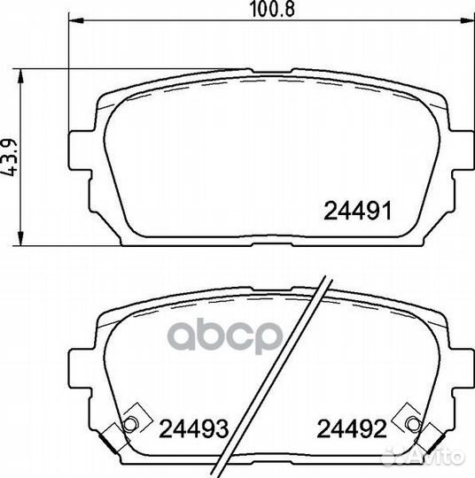 Колодки тормозные дисковые зад NP6064 NP606