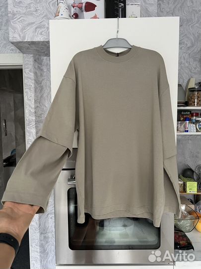 Лонгслив мужской М оверсайз lime