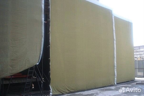 Утеплённые и простые шторы из брезента (пошив)