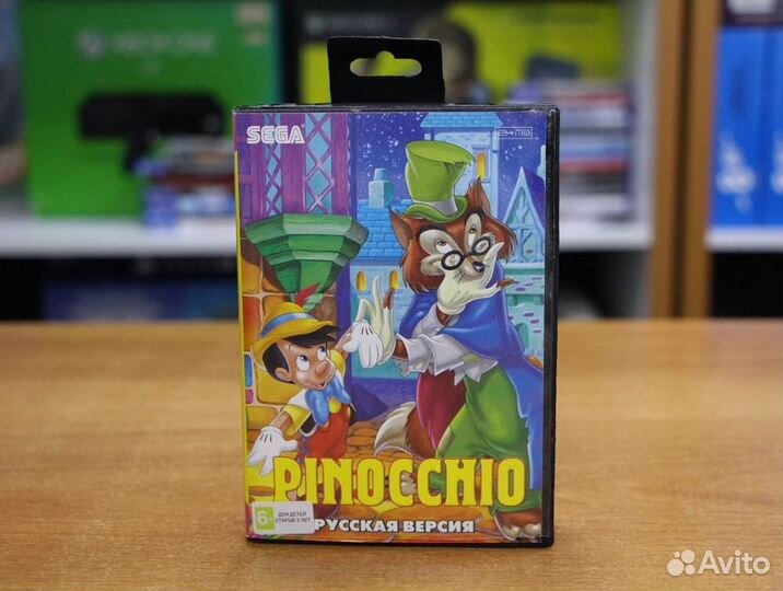 Картридж (16 бит) pinoccio для Сеги