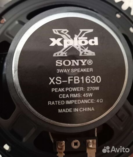 Пара новых 16тых динамиков sony