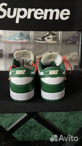 Nike Dunk Low x Off White Pine Green