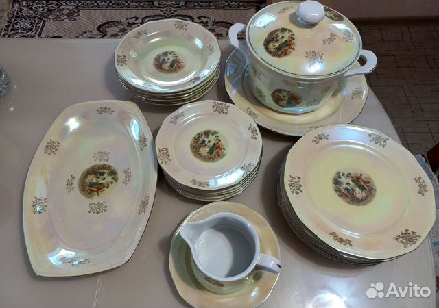 Столовый сервиз гдр «Мадонна»,клеймо SEP