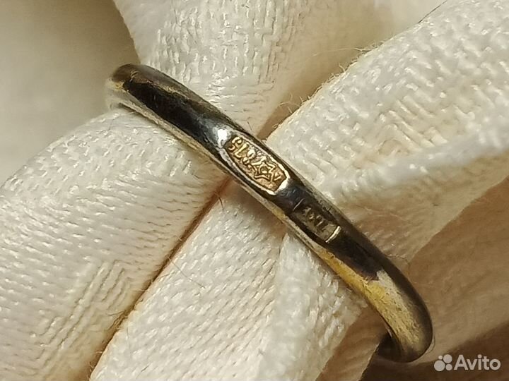 Кольцо СССР, серебро 875 пр