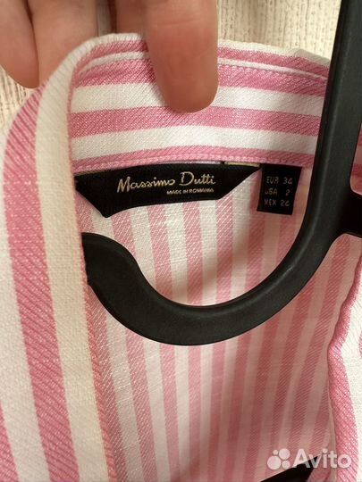 Massimo dutti рубашка Лен