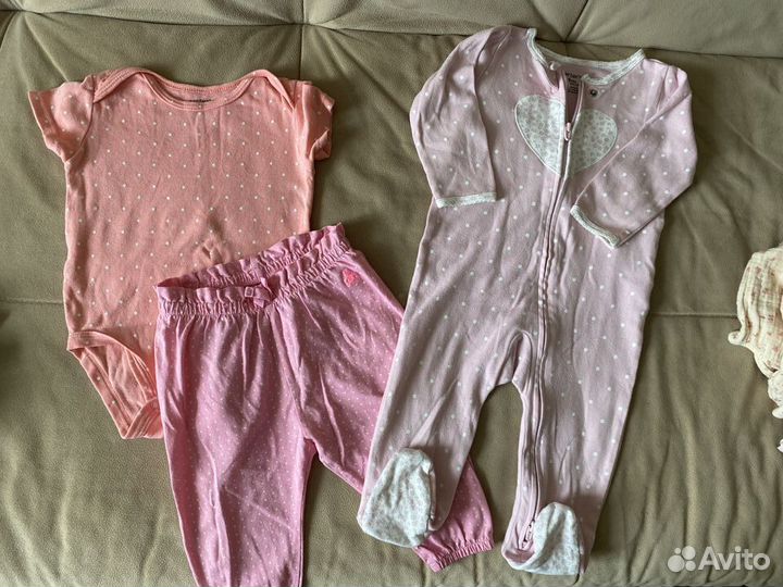 Пакет вещей Carters H&M Zara для девочки 6-9мес