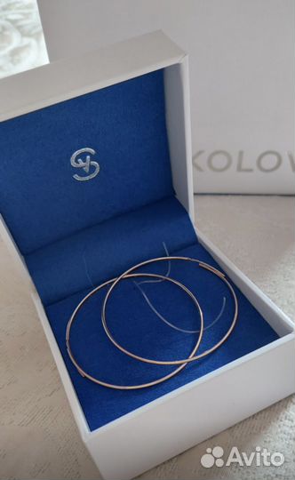 Золотые серьги конго