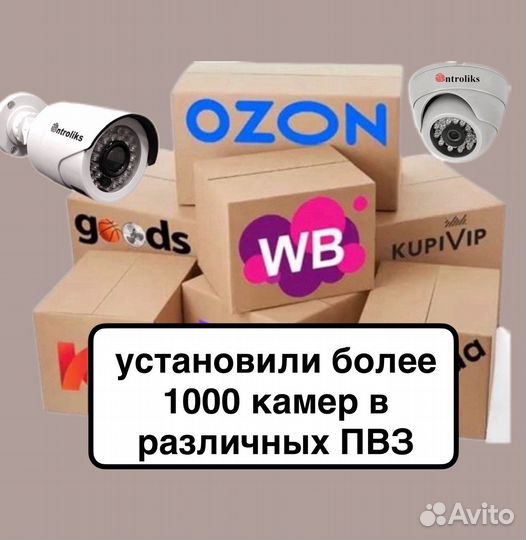 Видеонаблюдение для пвз WB, Ozon. Облачная запись