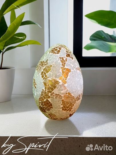 Светильник Яйцо Белое Золото