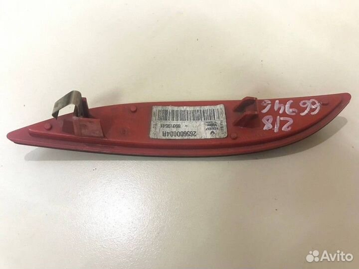 Светоотражатель в бампер задний правый