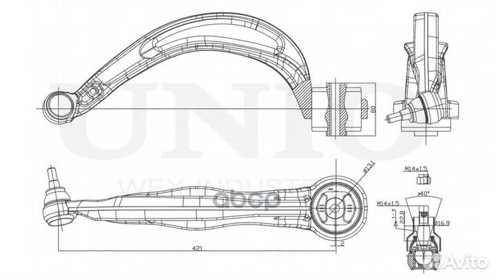 Рычаг подвески SSP-40126 unio