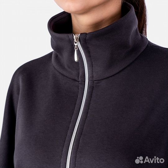 Куртка J.418 - т.серый, French terry б/н, 42-44