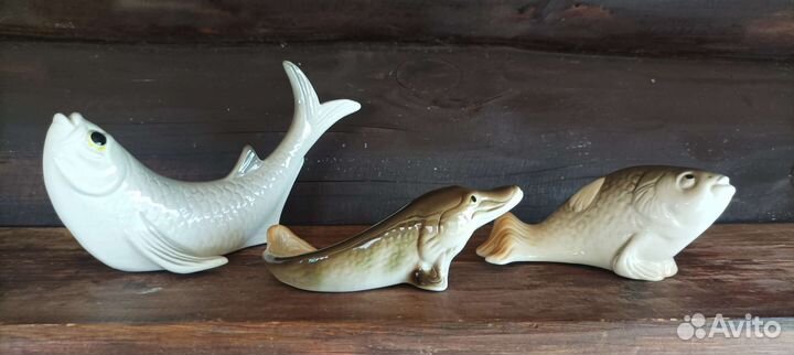 Фарфоровая статуэтка рыбы