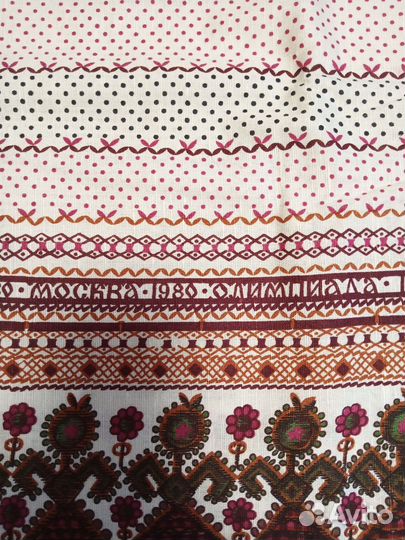 Отрезы ткани и платки из СССР